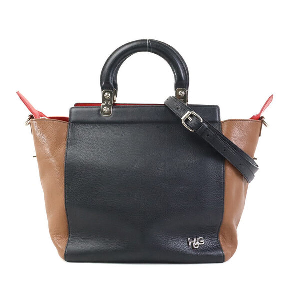 Givenchy Handbags - Givenchy 2way Shoulder Bag Leather Black Brown Red